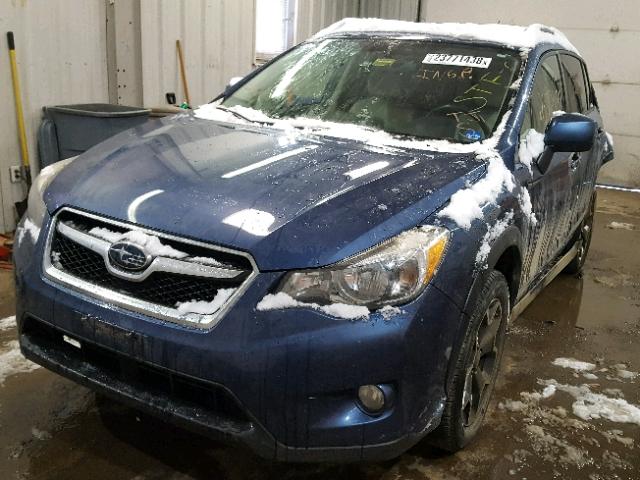 JF2GPAKC5DH858368 - 2013 SUBARU XV CROSSTR BLUE photo 2