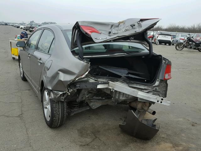 1HGFA16807L074491 - 2007 HONDA CIVIC EX 灰色 照片 3