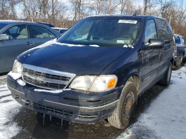 1GNDU03E82D266155 - 2002 CHEVROLET VENTURE BLUE photo 2