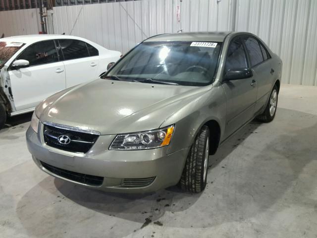 5NPET46C88H327380 - 2008 HYUNDAI SONATA GLS GREEN photo 2