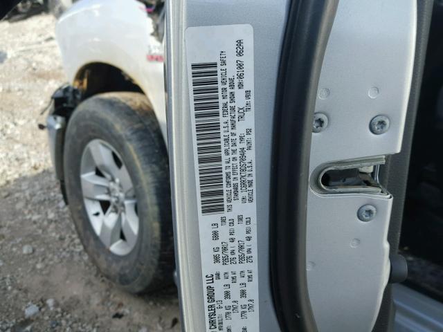 1C6RR7KT8DS709404 - 2013 RAM 1500 ST GRAY photo 10