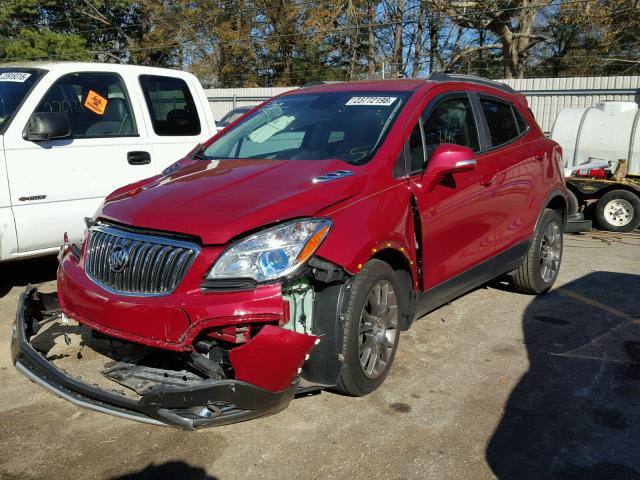 KL4CJ1SM0GB661570 - 2016 BUICK ENCORE SPO RED photo 2