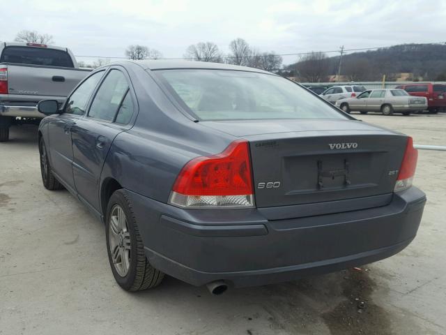 YV1RS592972637285 - 2007 VOLVO S60 2.5T GRAY photo 3