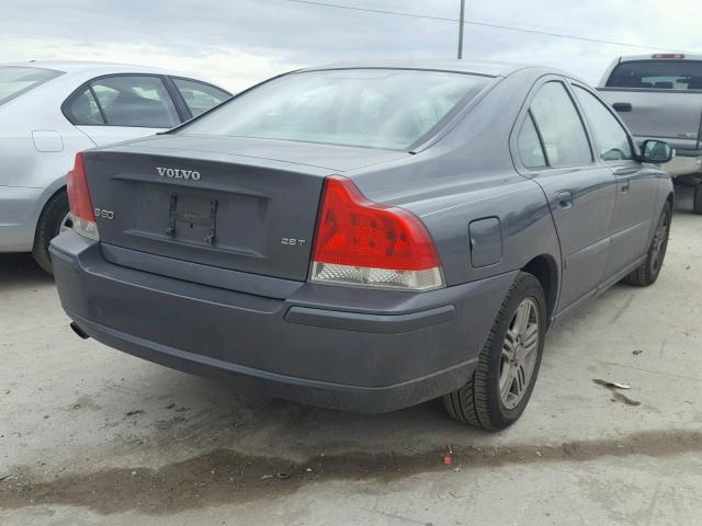 YV1RS592972637285 - 2007 VOLVO S60 2.5T GRAY photo 4