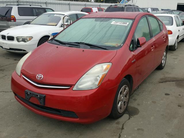 JTDKB20U883321487 - 2008 TOYOTA PRIUS RED photo 2