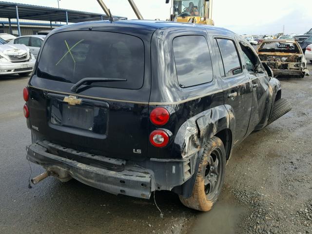 3GNCA13D78S682112 - 2008 CHEVROLET HHR LS BLACK photo 4