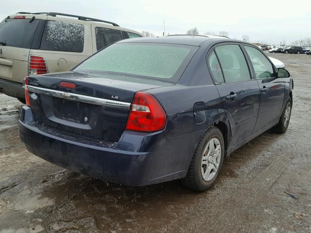 1G1ZS51F06F145894 - 2006 CHEVROLET MALIBU LS BLUE photo 4