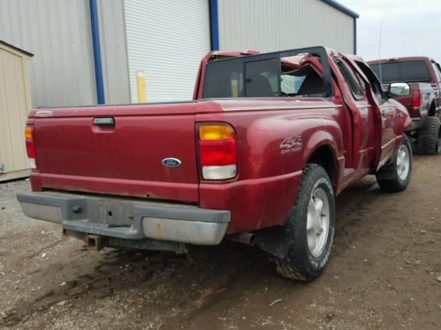 1FTZR15X0XPA45630 - 1999 FORD RANGER SUP RED photo 4