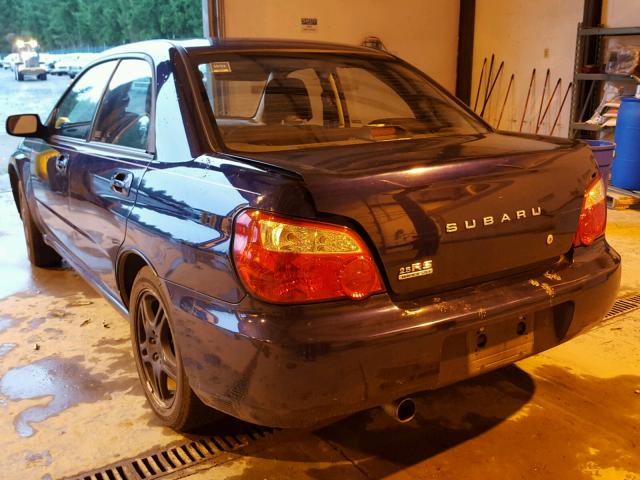 JF1GD67565H507457 - 2005 SUBARU IMPREZA RS BLUE photo 3