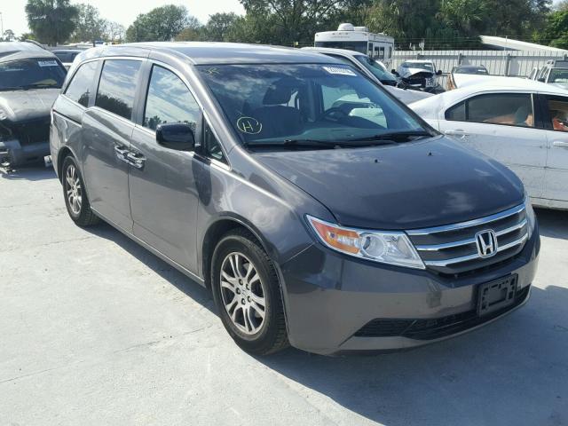 5FNRL5H48CB080429 - 2012 HONDA ODYSSEY EX GRAY photo 1