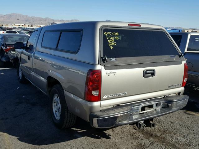 1GCEC14T63Z341863 - 2003 CHEVROLET SILVERADO TAN photo 3