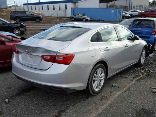 1G1ZE5ST3HF208310 - 2017 CHEVROLET MALIBU LT SILVER photo 4