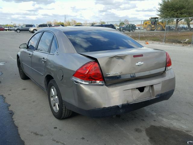 2G1WT55KX69180507 - 2006 CHEVROLET IMPALA LT TAN photo 3