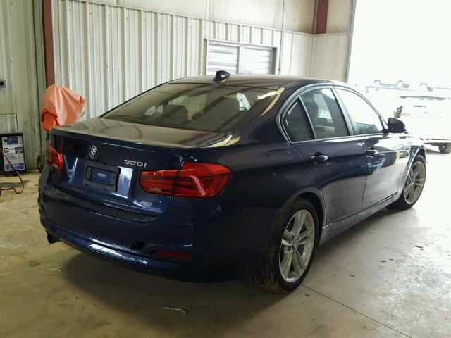 WBA8A9C54HK620309 - 2017 BMW 320 I BLUE photo 4