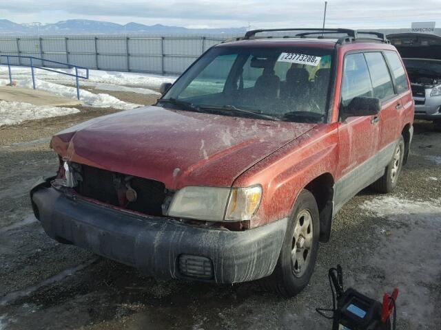 JF1SF63541H766582 - 2001 SUBARU FORESTER L RED photo 2