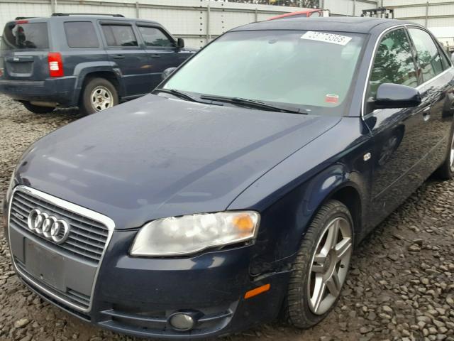 WAUDF78E37A246082 - 2007 AUDI A4 2.0T QU BLUE photo 2