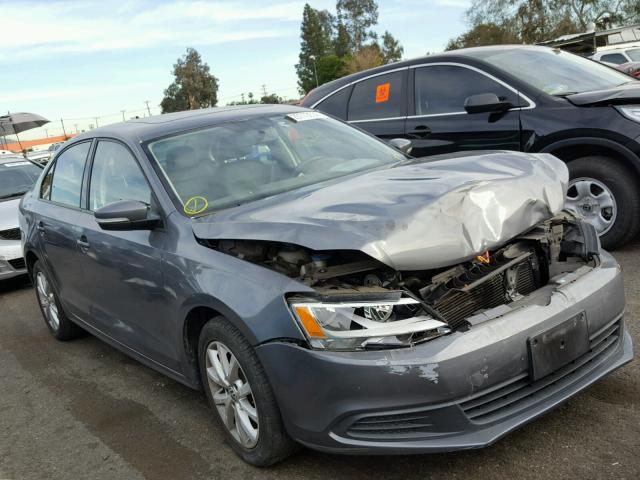 3VWDZ7AJ3BM376972 - 2011 VOLKSWAGEN JETTA SE GRAY photo 1