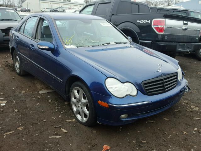 WDBRF84J43F423302 - 2003 MERCEDES-BENZ C 320 4MAT BLUE photo 1