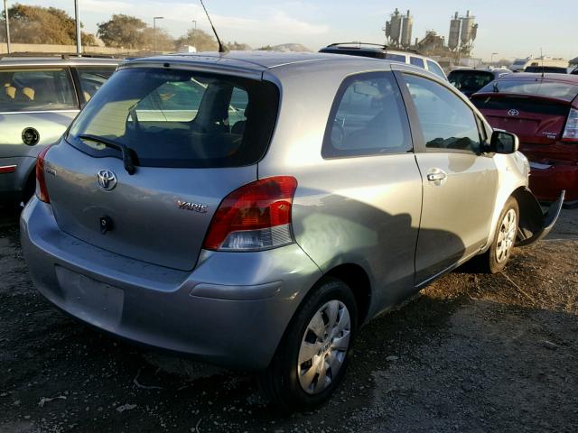 JTDJT903195224811 - 2009 TOYOTA YARIS GRAY photo 4