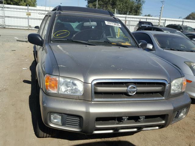 JN8DR09X83W714147 - 2003 NISSAN PATHFINDER GRAY photo 9