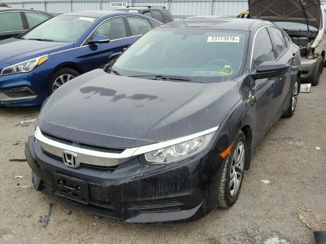 2HGFC2F57GH040244 - 2016 HONDA CIVIC LX BLACK photo 2