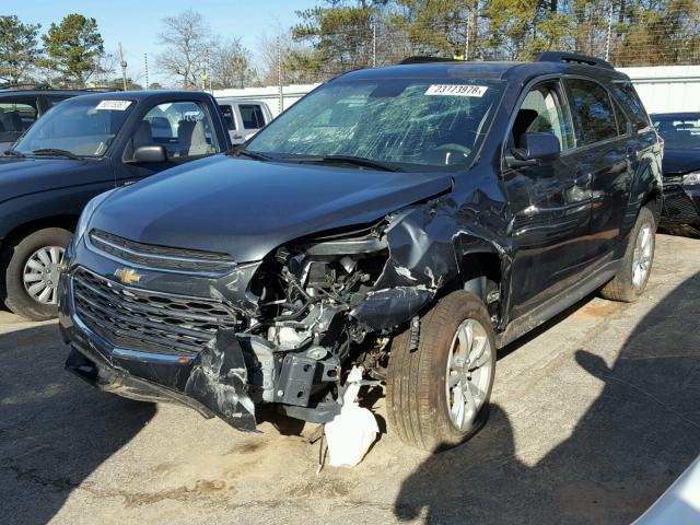 2GNALCEK9H1602197 - 2017 CHEVROLET EQUINOX LT GRAY photo 2