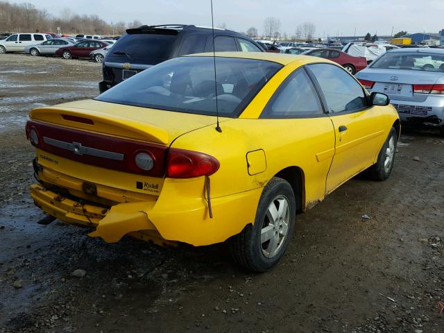 1G1JF12F037333295 - 2003 CHEVROLET CAVALIER L YELLOW photo 4