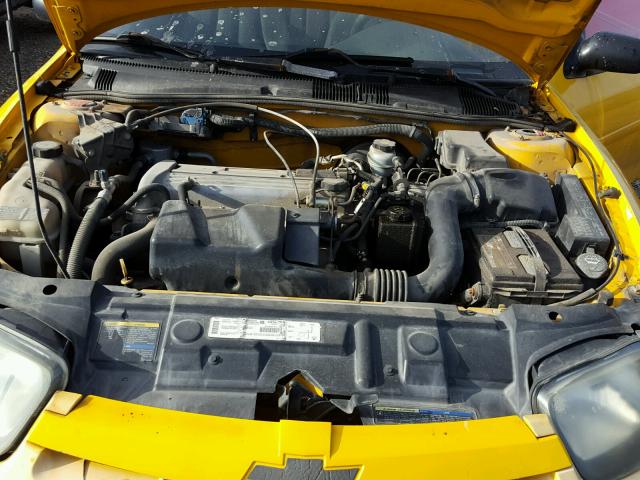 1G1JF12F037333295 - 2003 CHEVROLET CAVALIER L YELLOW photo 7