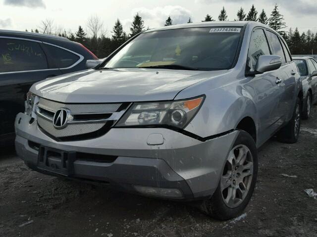 2HNYD28558H004260 - 2008 ACURA MDX SPORT SILVER photo 2