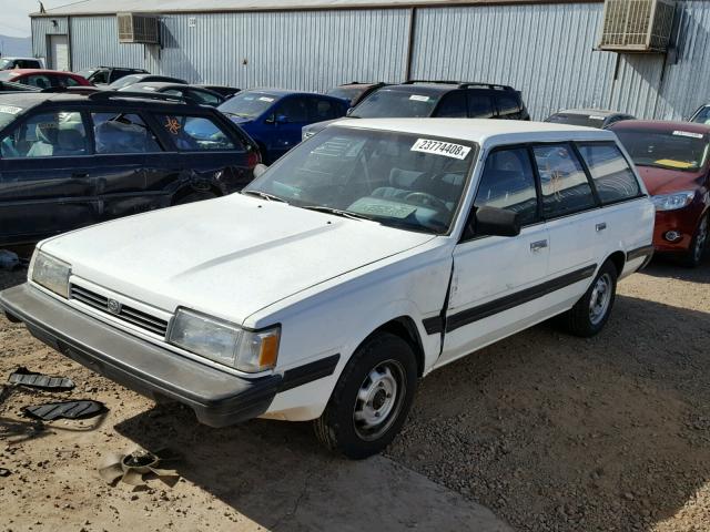 JF1AN4220NB419740 - 1992 SUBARU LOYALE WHITE photo 2