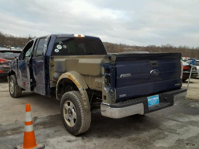 1FTFX1EF8CFC38320 - 2012 FORD F150 SUPER BLUE photo 3