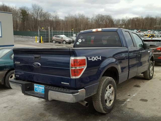 1FTFX1EF8CFC38320 - 2012 FORD F150 SUPER BLUE photo 4