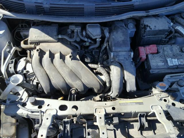 3N1CN7AP8CL895539 - 2012 NISSAN VERSA S SILVER photo 7