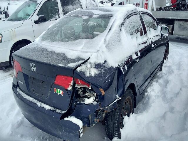 1HGFA16466L809860 - 2006 HONDA CIVIC LX BLUE photo 4