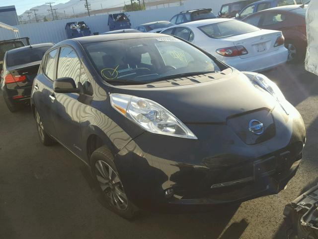 1N4AZ0CP7FC324417 - 2015 NISSAN LEAF S BLACK photo 1