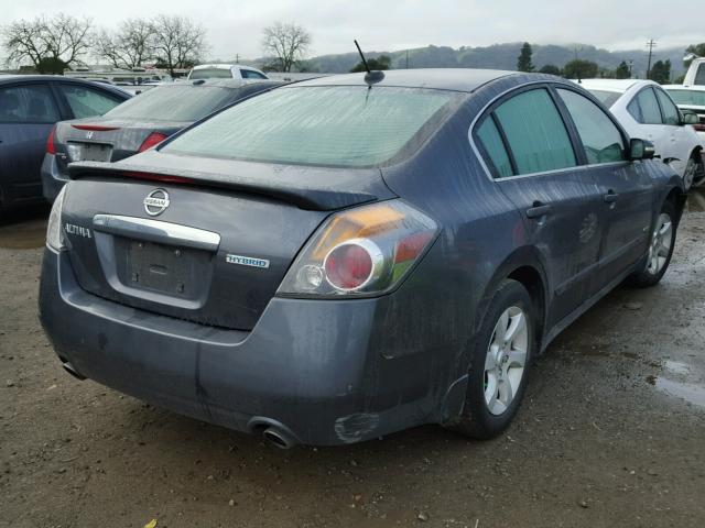 1N4CL21EX9C126605 - 2009 NISSAN ALTIMA HYB GRAY photo 4