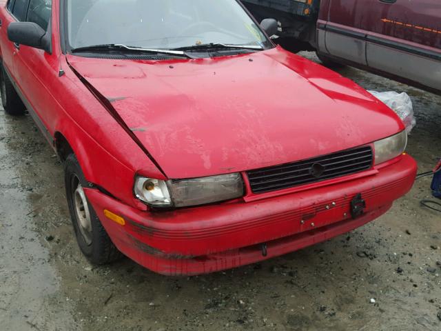 JN1EB31P9RU312758 - 1994 NISSAN SENTRA E RED photo 9