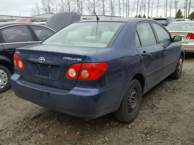 JTDBR32E660078218 - 2006 TOYOTA COROLLA CE BLUE photo 4