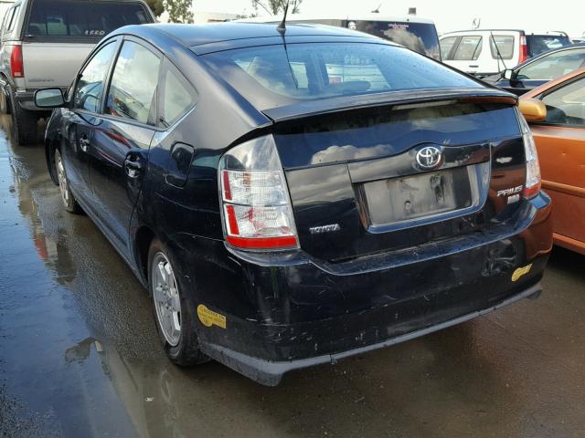 JTDKB22U740092017 - 2004 TOYOTA PRIUS BLACK photo 3