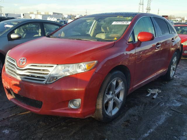 4T3BK11A19U020301 - 2009 TOYOTA VENZA BASE RED photo 2