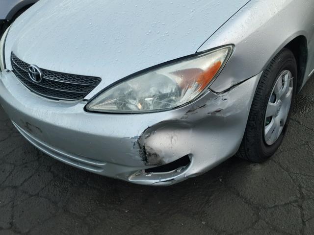 JTDBE32K830240069 - 2003 TOYOTA CAMRY LE SILVER photo 9