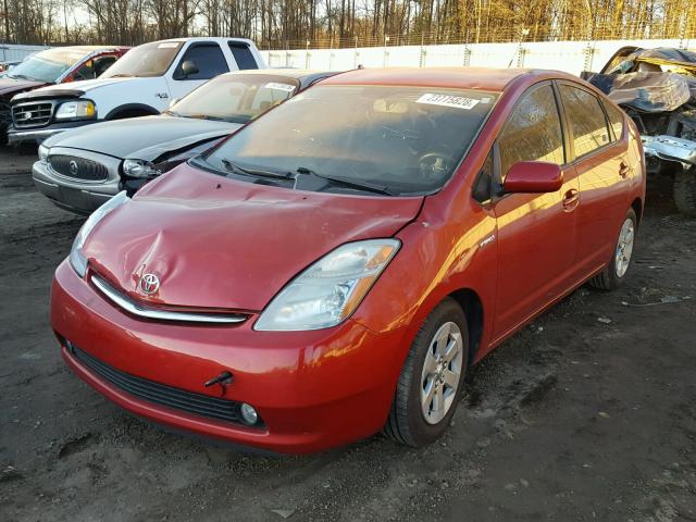 JTDKB20U287811223 - 2008 TOYOTA PRIUS RED photo 2