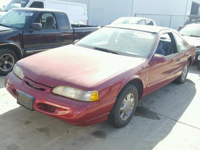 1FALP62W6SH104161 - 1995 FORD THUNDERBIR RED photo 2