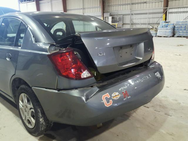 1G8AJ52F15Z165228 - 2005 SATURN ION LEVEL GRAY photo 9