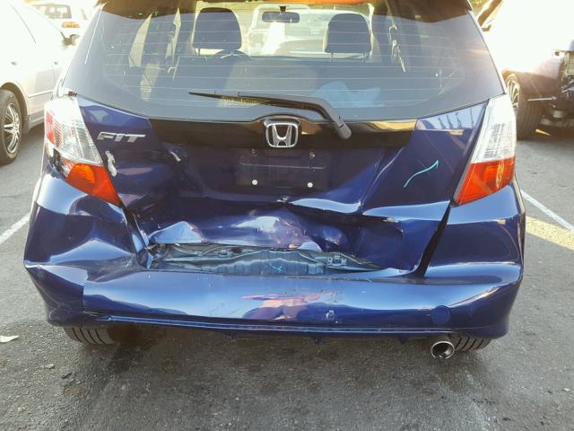 JHMGE8H61CC042217 - 2012 HONDA FIT SPORT BLUE photo 9