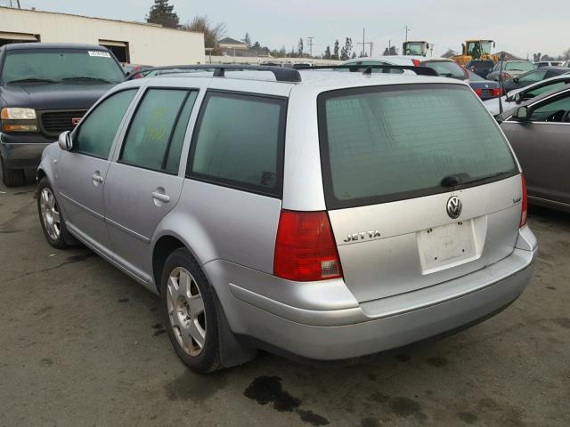 WVWSG61J52W052769 - 2002 VOLKSWAGEN JETTA GLS SILVER photo 3