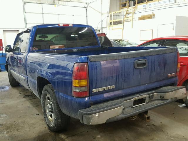 2GTEC19V831349319 - 2003 GMC NEW SIERRA BLUE photo 3