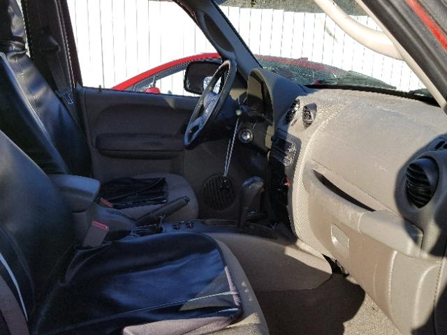 1J4GL48K37W702964 - 2007 JEEP LIBERTY SP RED photo 5