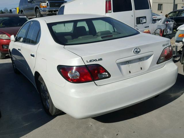 JTHBF30G120059694 - 2002 LEXUS ES 300 WHITE photo 3