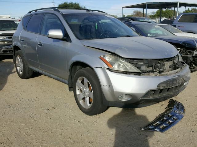 JN8AZ08T95W329913 - 2005 NISSAN MURANO SL SILVER photo 1